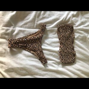 Cheetah print Bikini set